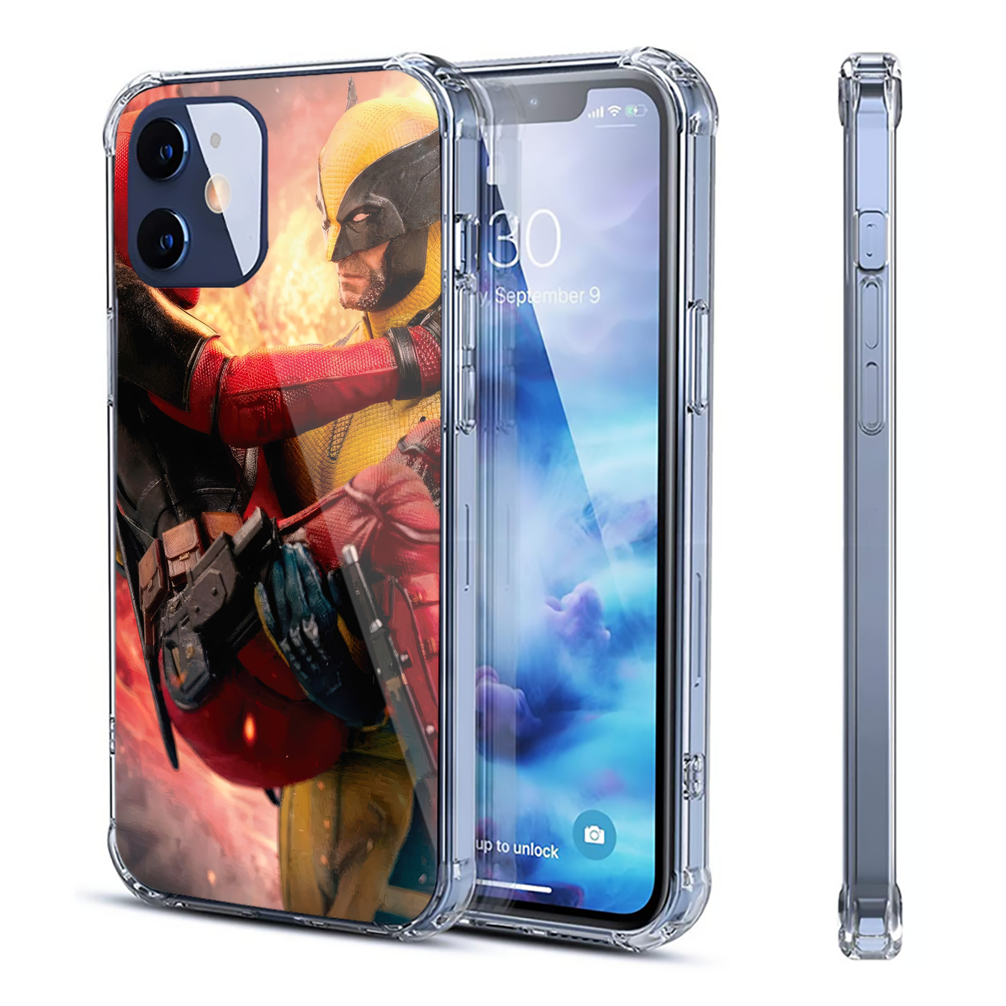（画像用） Deadpool デッドプール 【iPhone 12シリーズ対応】透明スマホケース（クリアソフトケース）